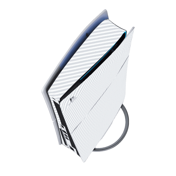 Fibra Carbono Blanco Skin Playstation 5 Slim
