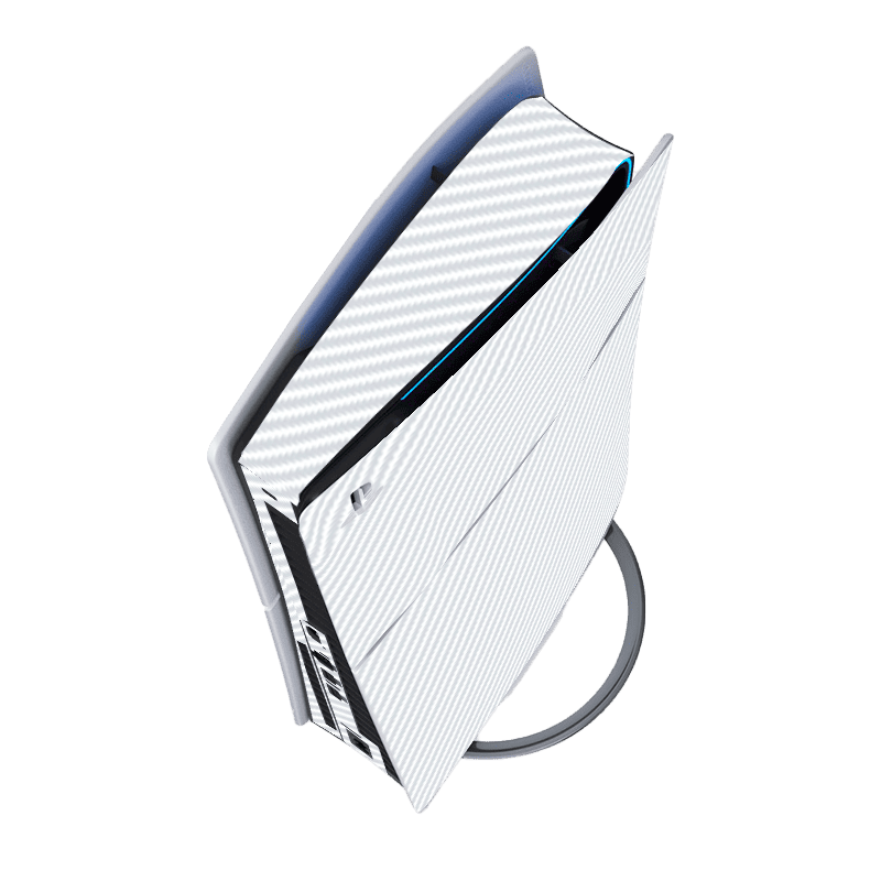 Fibra Carbono Blanco Skin Playstation 5 Slim