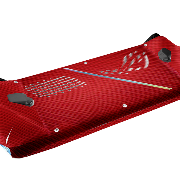 Fibra Carbono Rojo Skin Asus Rog Ally