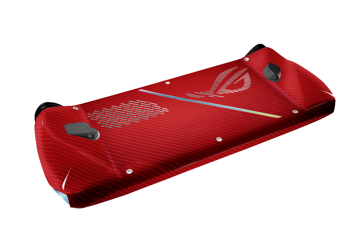 Fibra Carbono Rojo Skin Asus Rog Ally
