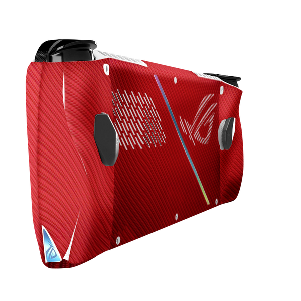 Fibra Carbono Rojo Skin Asus Rog Ally