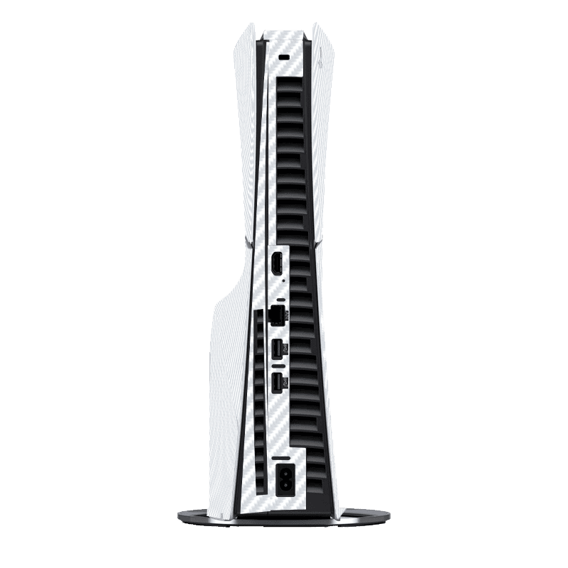 Fibra Carbono Blanco Skin Playstation 5 Slim