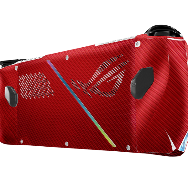 Fibra Carbono Rojo Skin Asus Rog Ally