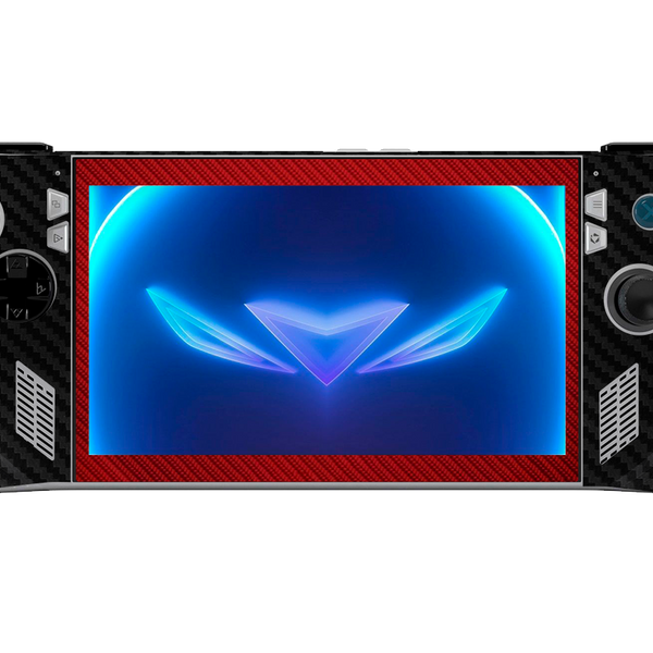 Fibra Carbono Rojo & Negro Skin Asus Rog Ally