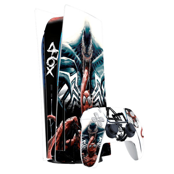 Venom vs Spiderman Skin Playstation 5 Fat