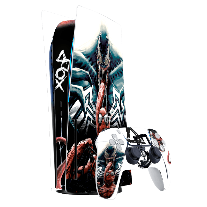 Venom vs Spiderman Skin Playstation 5 Fat