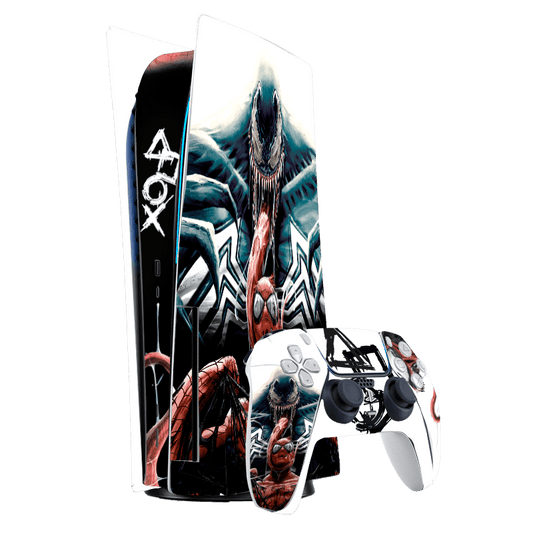 Venom vs Spiderman Skin Playstation 5 Fat