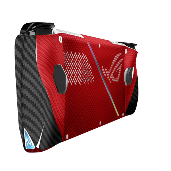 Fibra Carbono Rojo & Negro Skin Asus Rog Ally