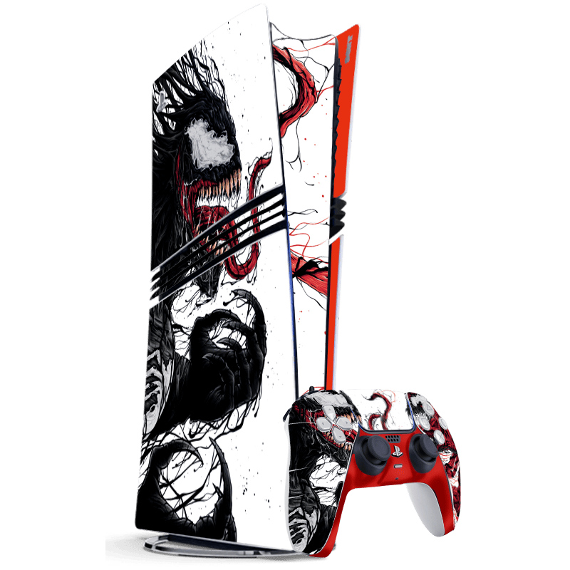 Venom vs Carnage Skin Playstation 5 Pro Xonebrand