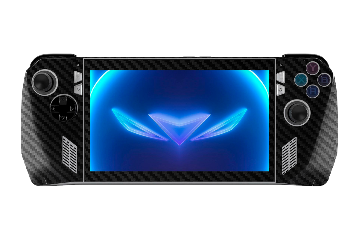 Fibra Carbono Negro & Rojo Skin Asus Rog Ally