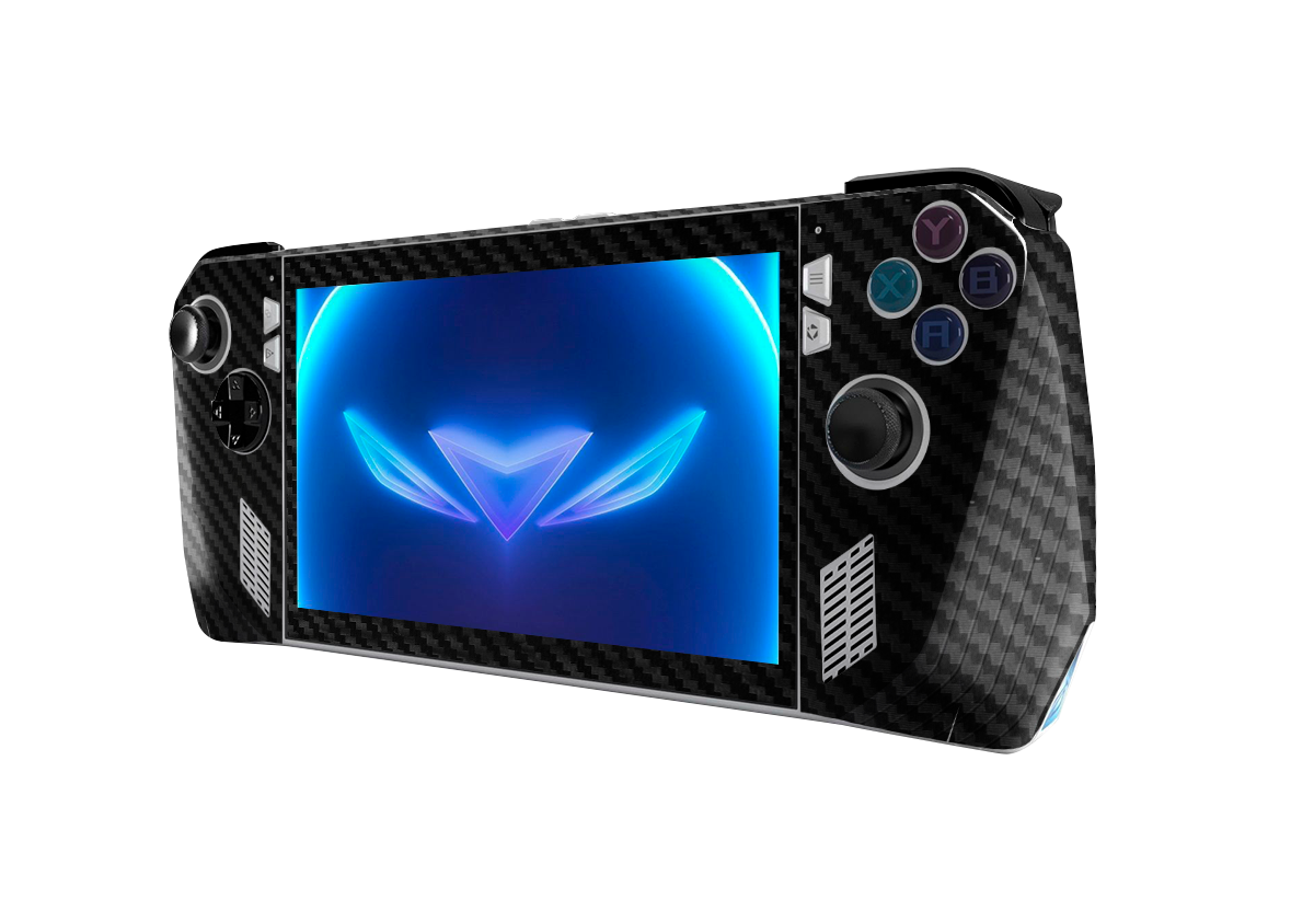 Fibra Carbono Negro & Rojo Skin Asus Rog Ally