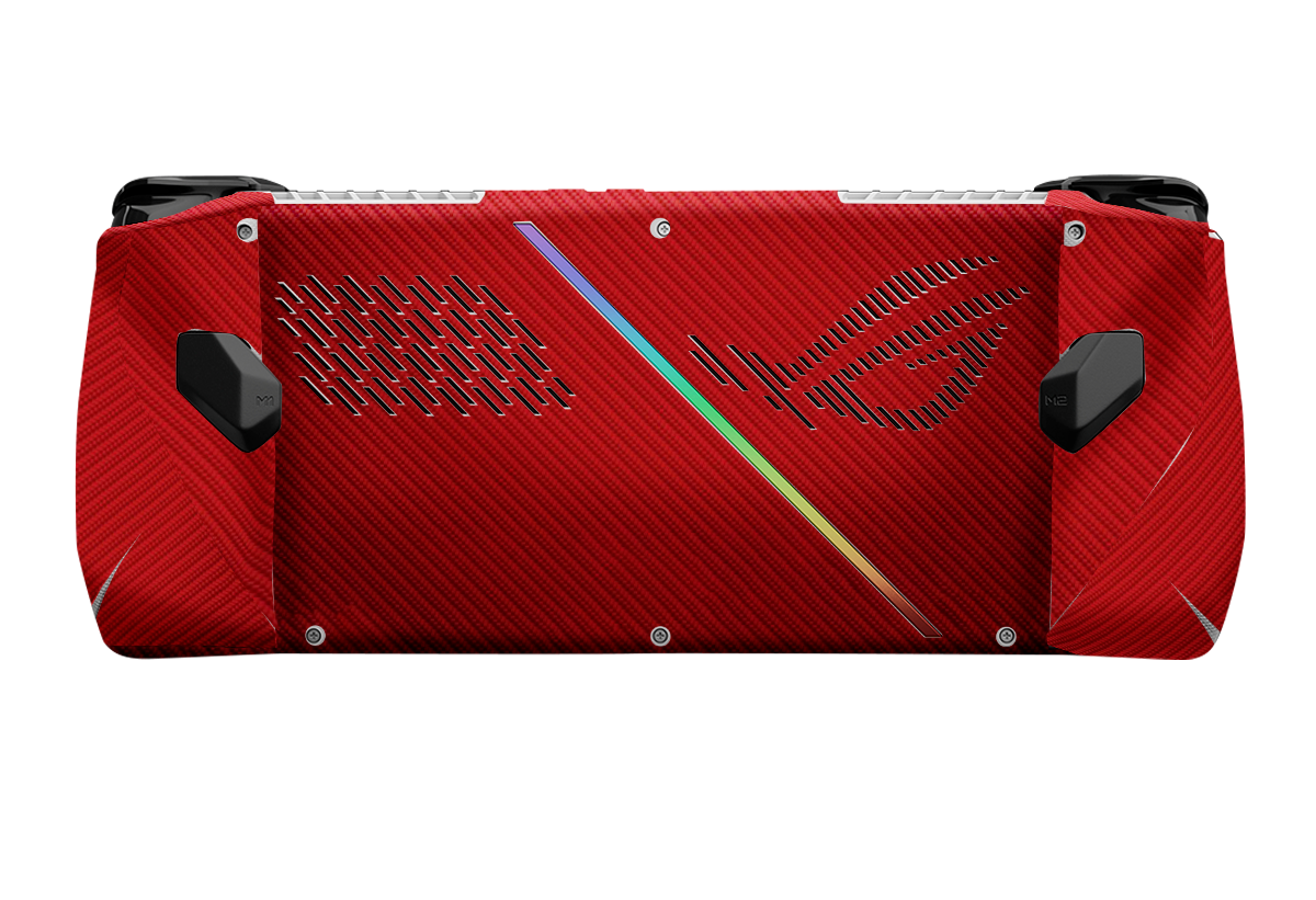 Fibra Carbono Negro & Rojo Skin Asus Rog Ally