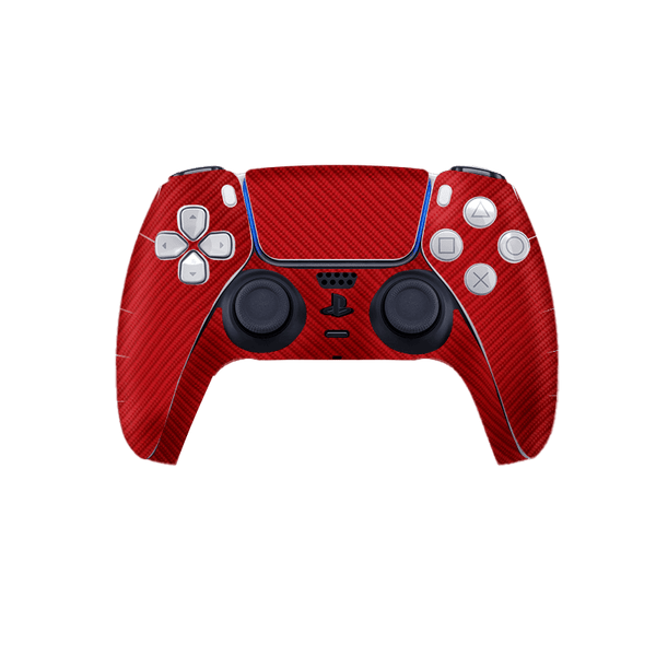 Fibra Carbono Rojo Skin Playstation 5 Slim