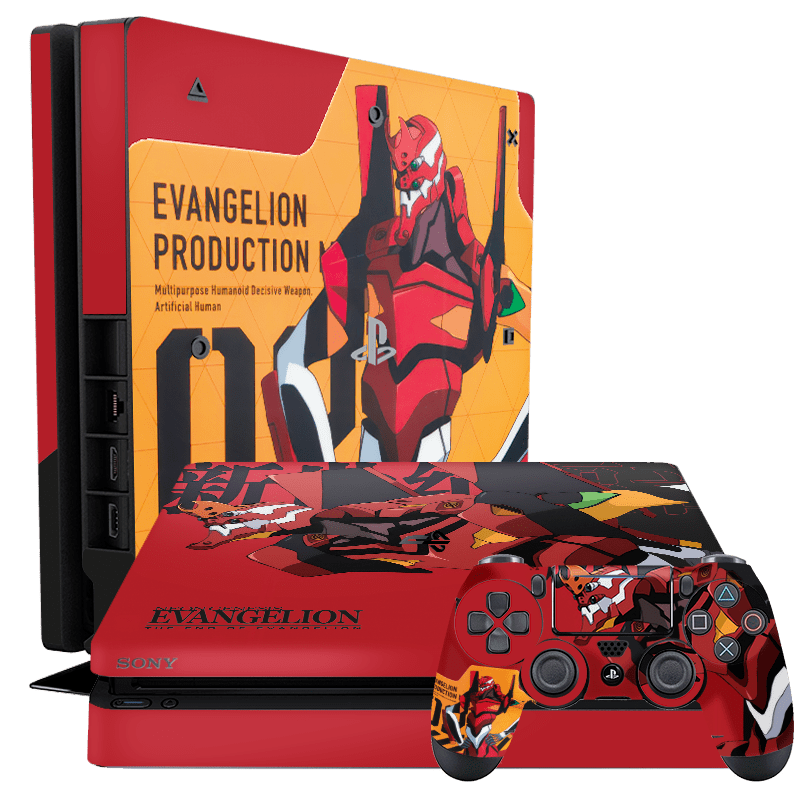 Evangelion eva 02 Skin Playstation 4 Slim Xonebrand
