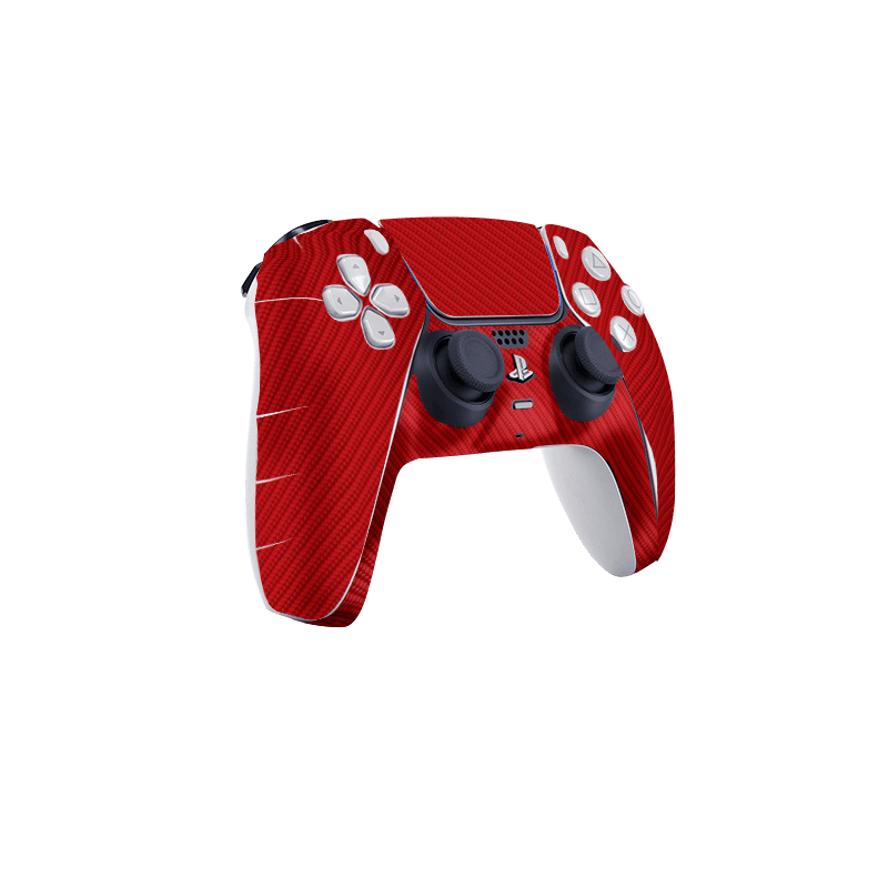 Fibra Carbono Rojo Skin Playstation 5 Slim