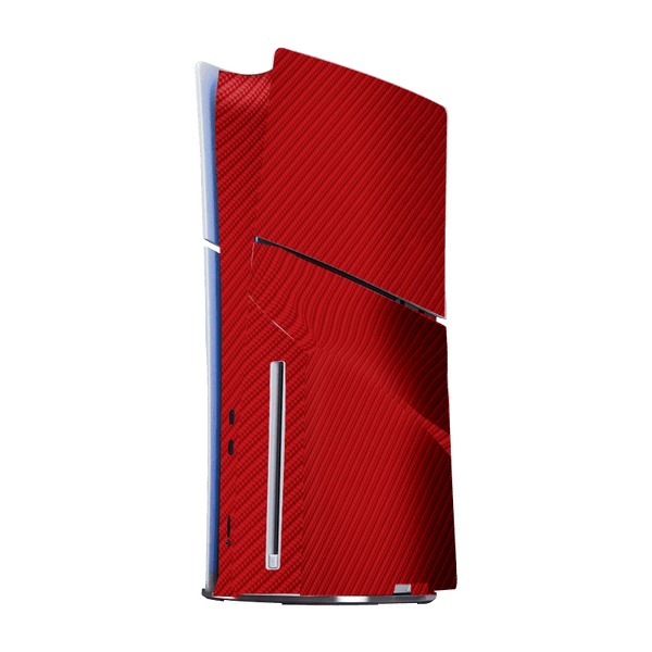 Fibra Carbono Rojo Skin Playstation 5 Slim