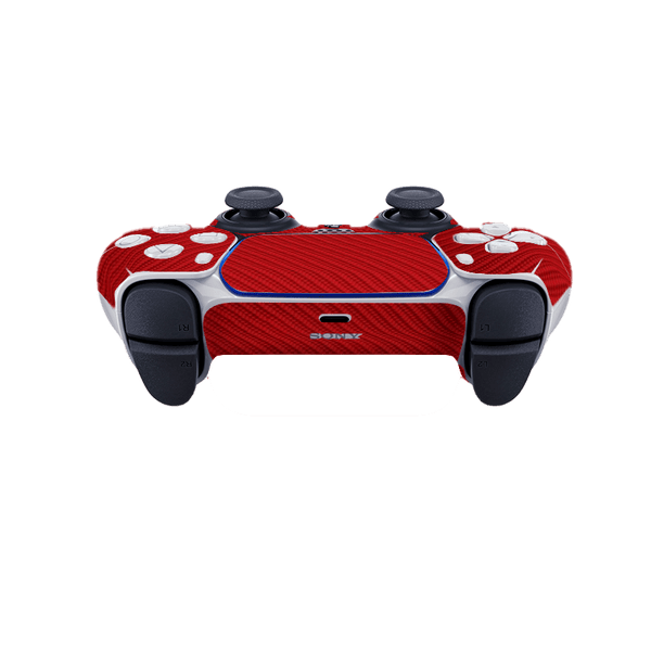 Fibra Carbono Rojo Skin Playstation 5 Slim