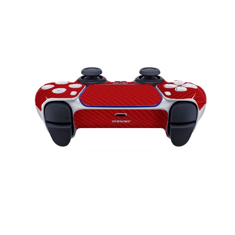 Fibra Carbono Rojo Skin Playstation 5 Slim