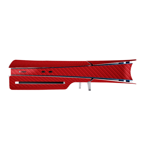 Fibra Carbono Rojo Skin Playstation 5 Slim