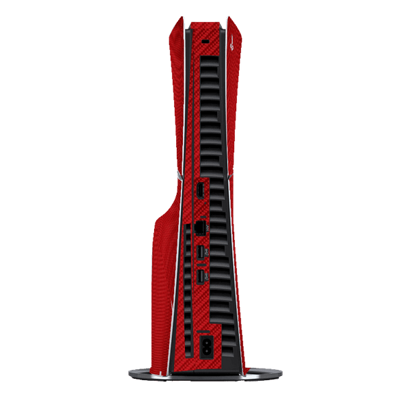 Fibra Carbono Rojo Skin Playstation 5 Slim