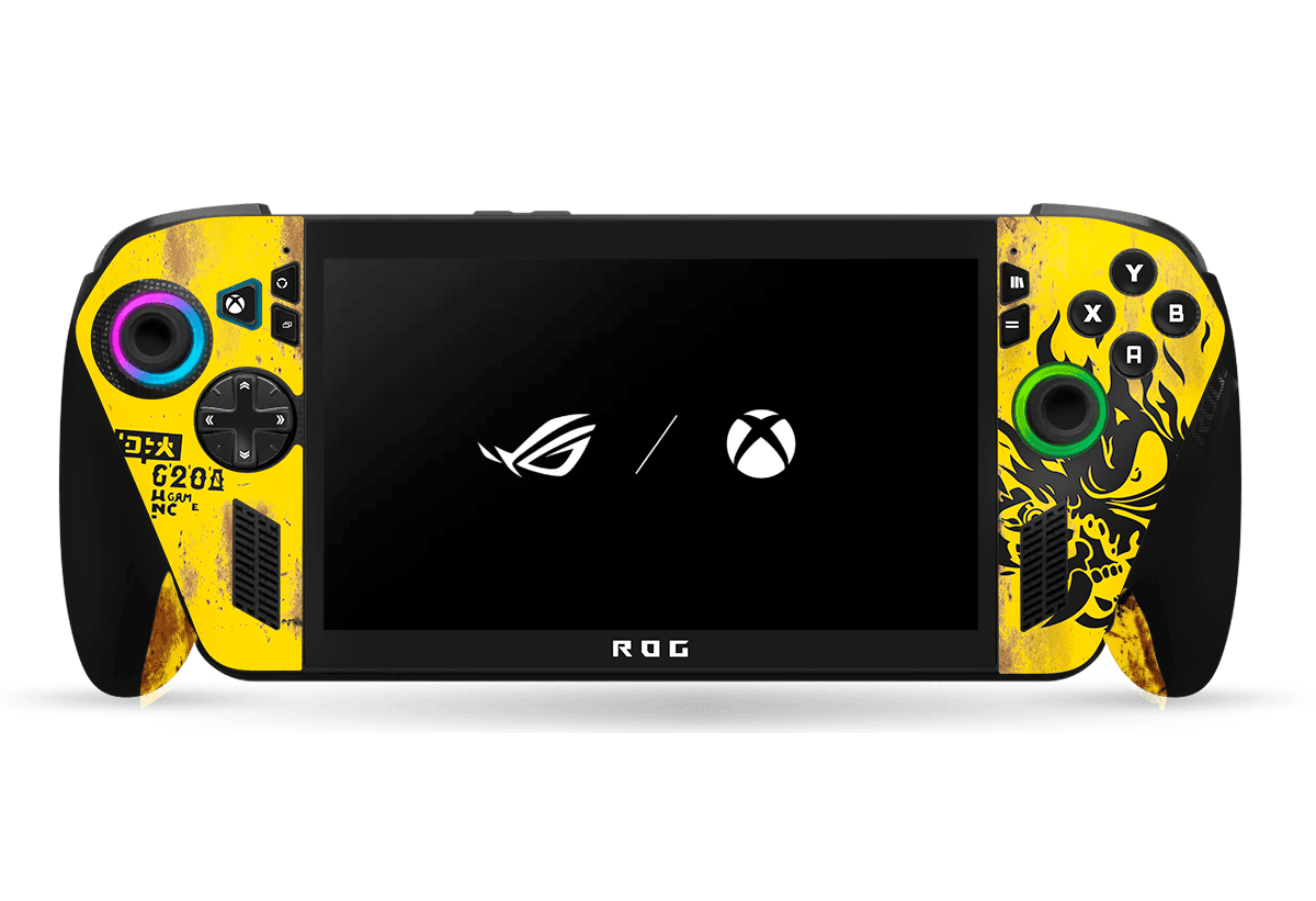 Cyberpunk ROG Xbox Ally Skin Xonebrand
