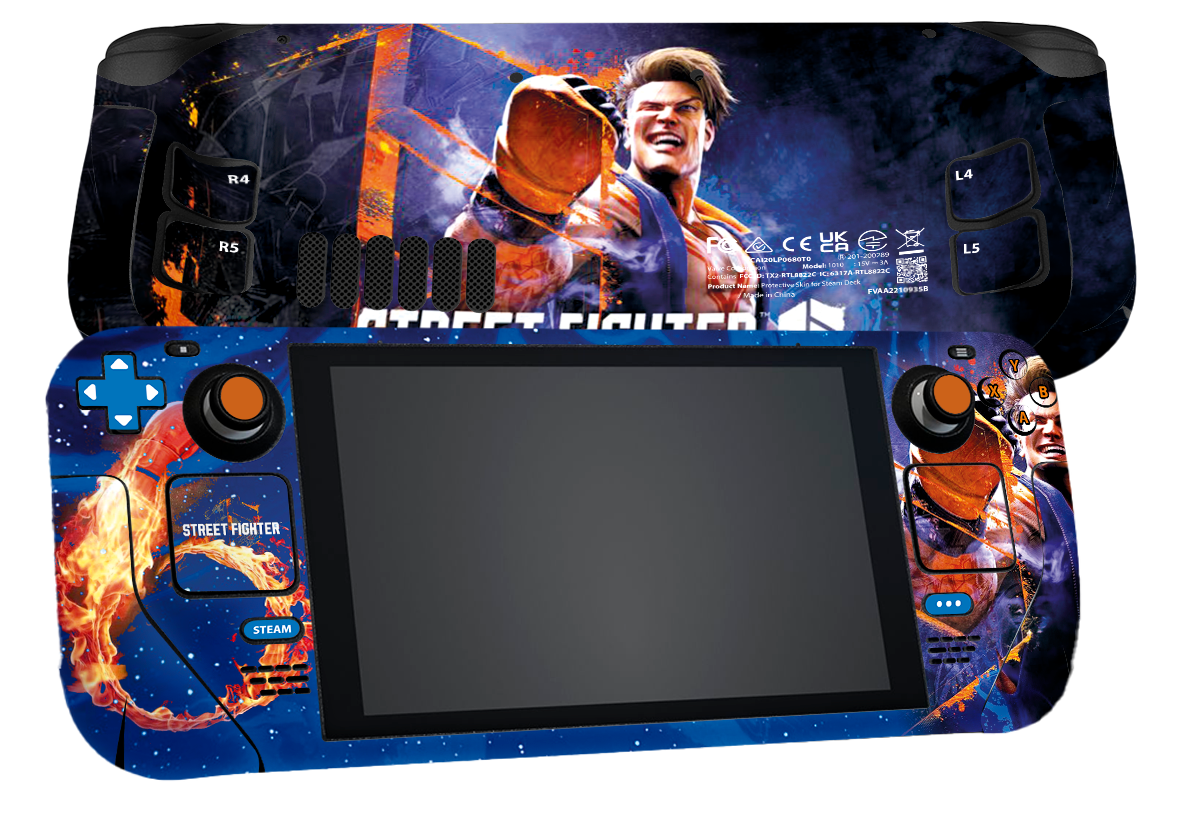 Street Fighter Steam Deck Skin Xonebrand