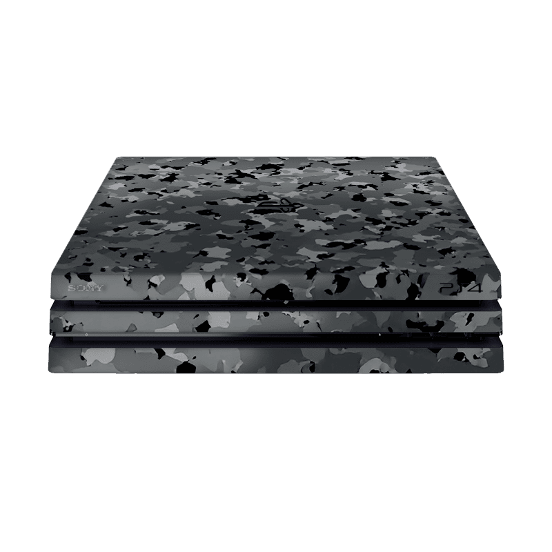 Camuflado Negro Skin Playstation 4 Pro Xonebrand