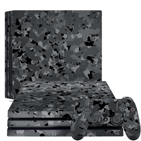 Camuflado Negro Skin Playstation 4 Pro Xonebrand