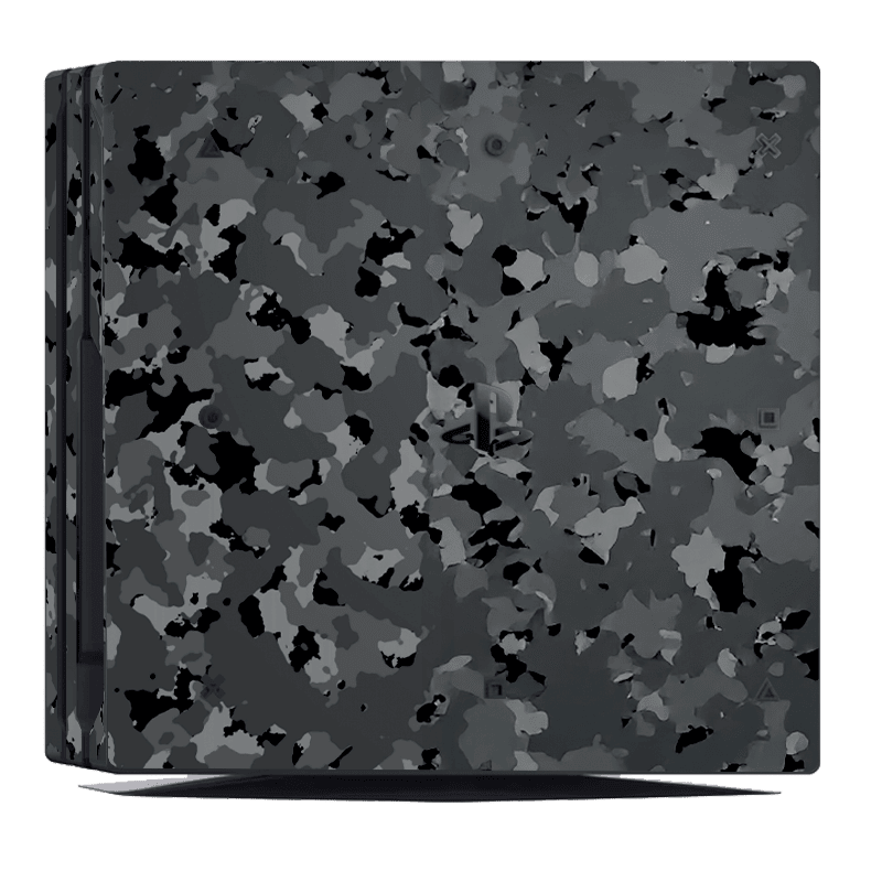 Camuflado Negro Skin Playstation 4 Pro Xonebrand