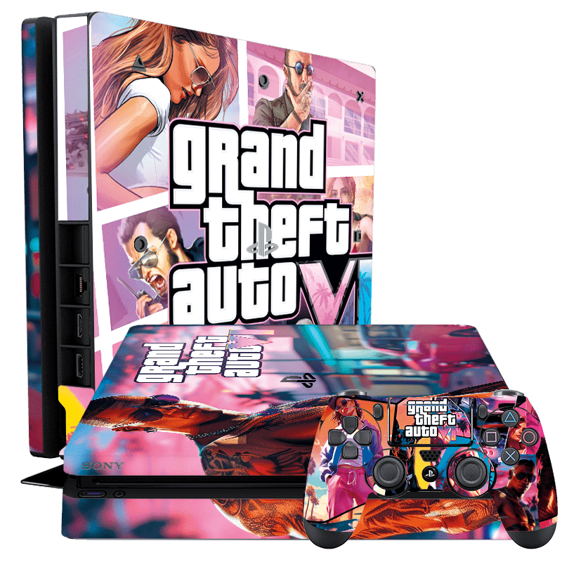 GTA VI Skin Playstation 4 Slim Xonebrand