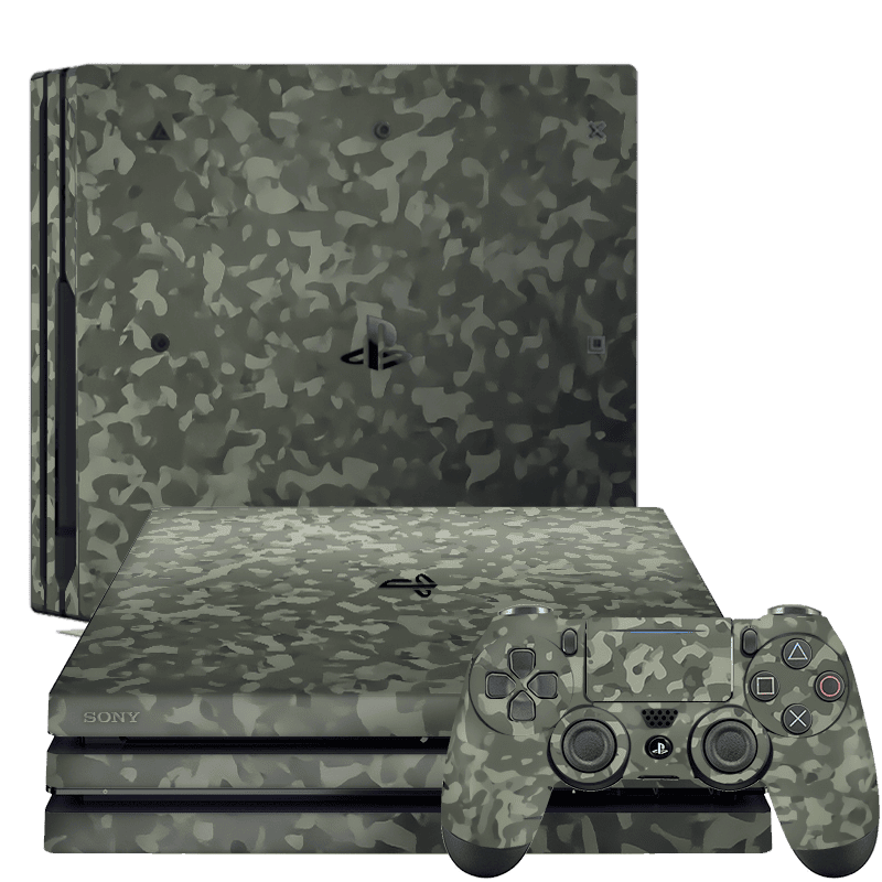 Camuflado Verde Skin Playstation 4 Pro Xonebrand
