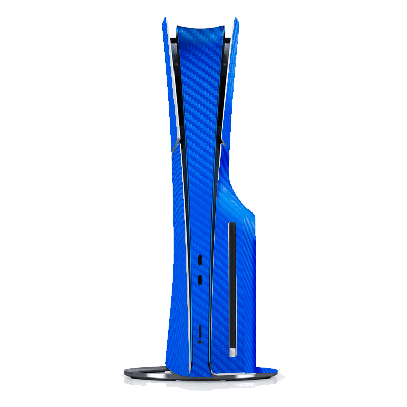 Fibra Carbono Azul Skin Playstation 5 Slim Xonebrand