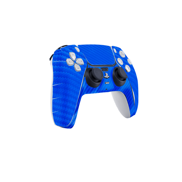Fibra Carbono Azul Skin Playstation 5 Slim