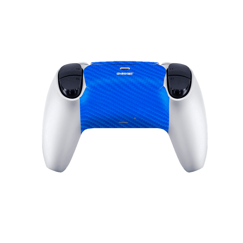 Fibra Carbono Azul Skin Playstation 5 Slim