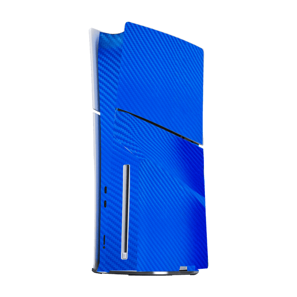 Fibra Carbono Azul Skin Playstation 5 Slim