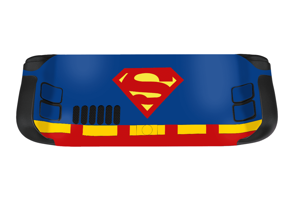 Superman Steam Deck Handheld Gaming Computer Skin