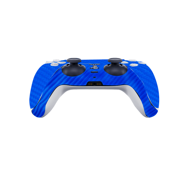 Fibra Carbono Azul Skin Playstation 5 Slim
