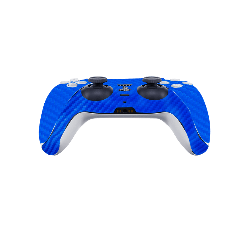 Fibra Carbono Azul Skin Playstation 5 Slim