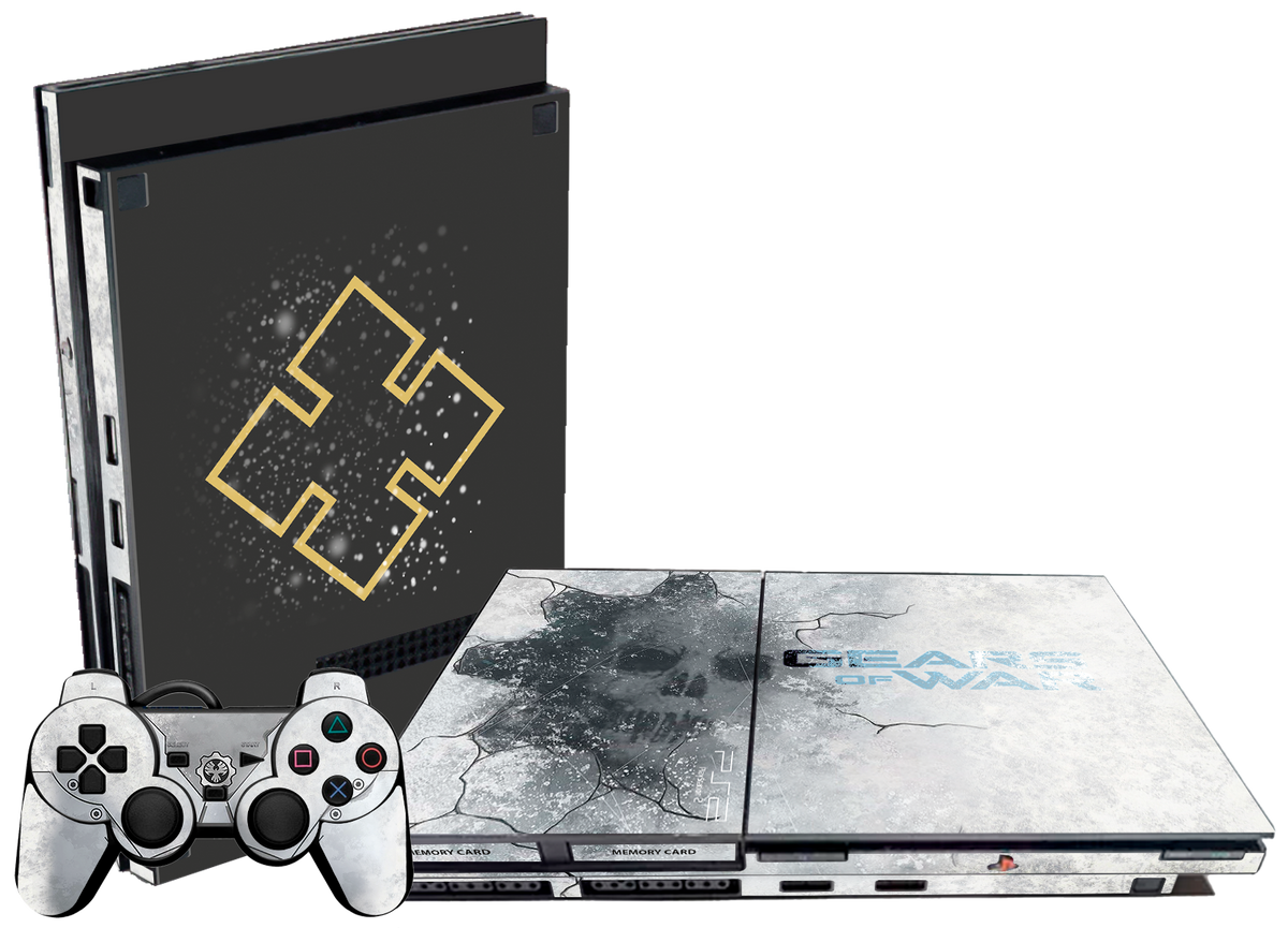 Gears of War Skin Playstation 2 Slim Xonebrand