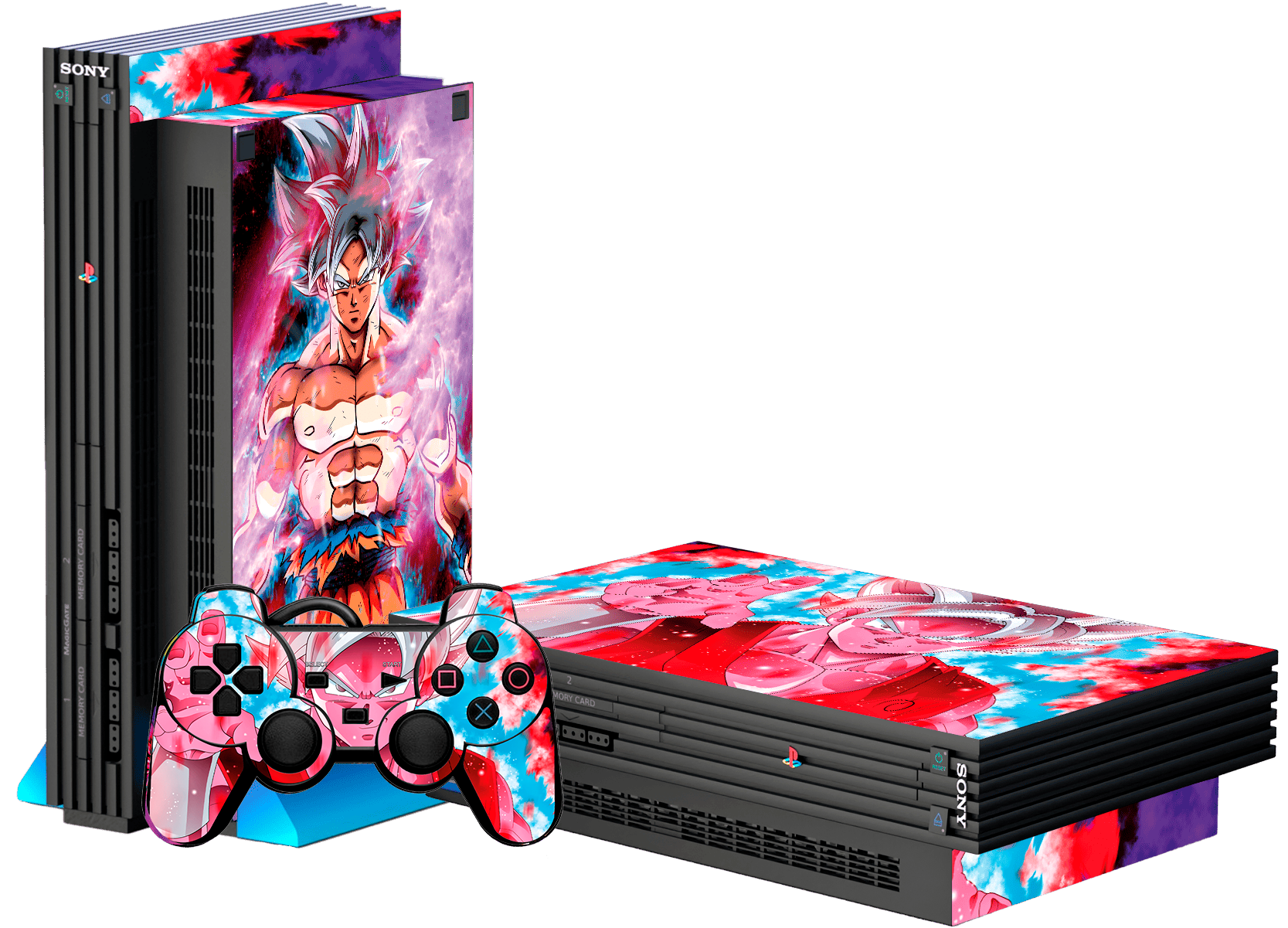 Dragon Ball Goku Ultra Skin Playstation 2 Fat Xonebrand