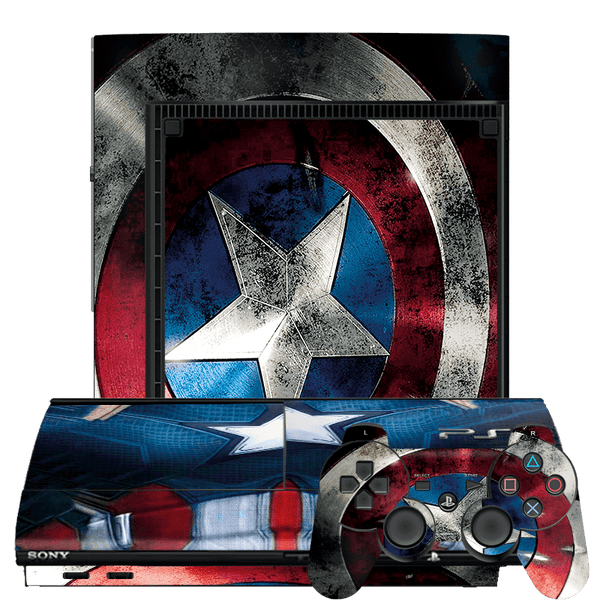 Capitan America Skin Playstation 3 Super Slim