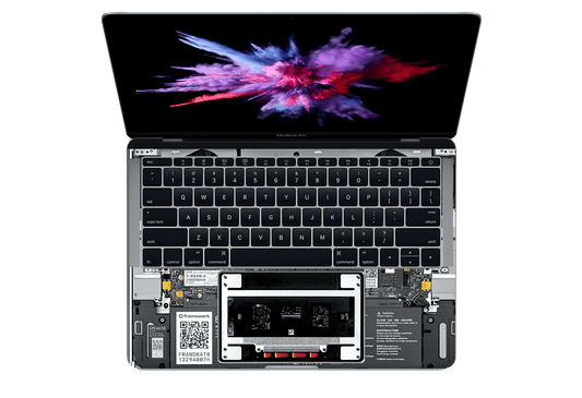 Cuero Teardown Negro Skin Mackbook Pro 13"