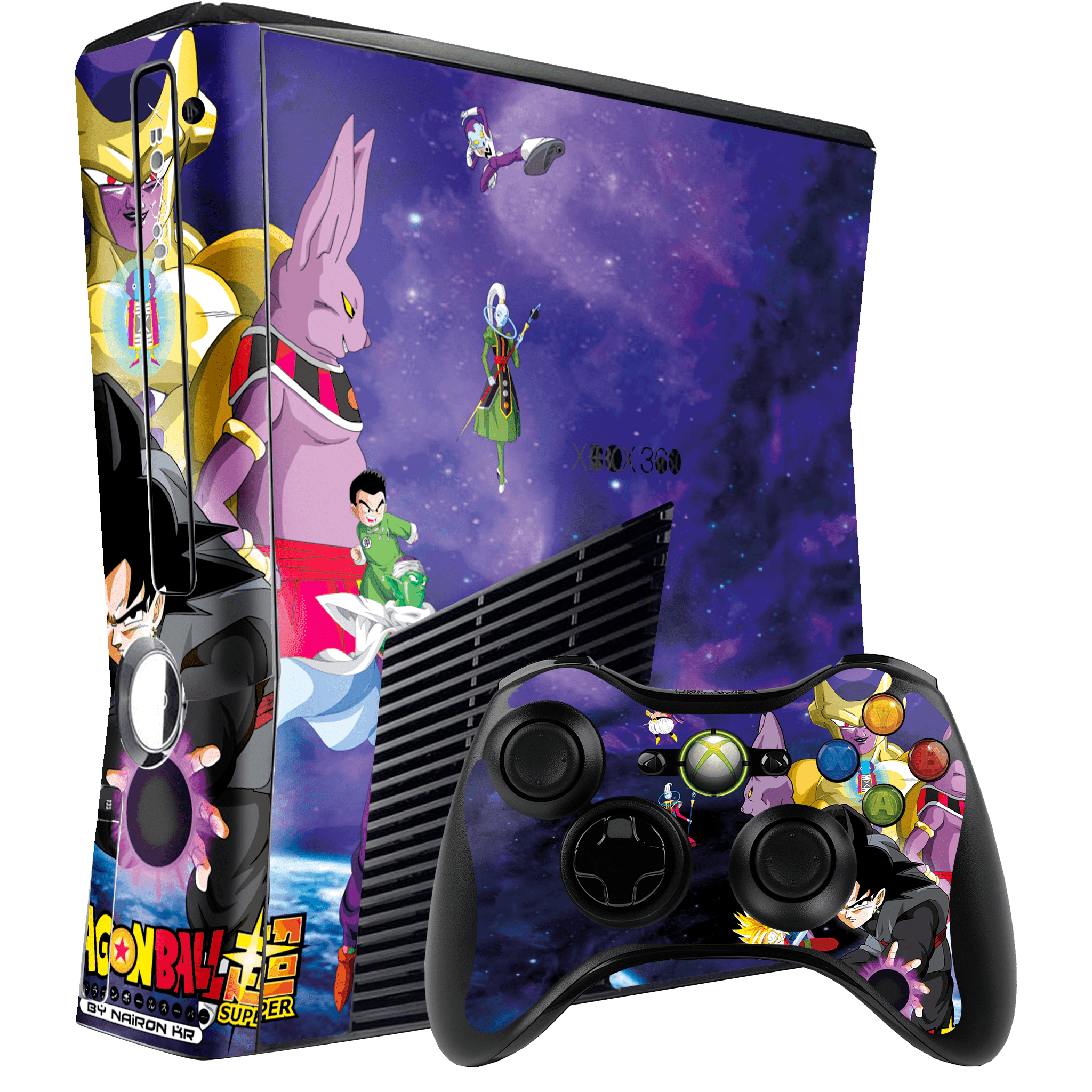 Dragon Ball Super Skin Xbox 360 Slim Xonebrand