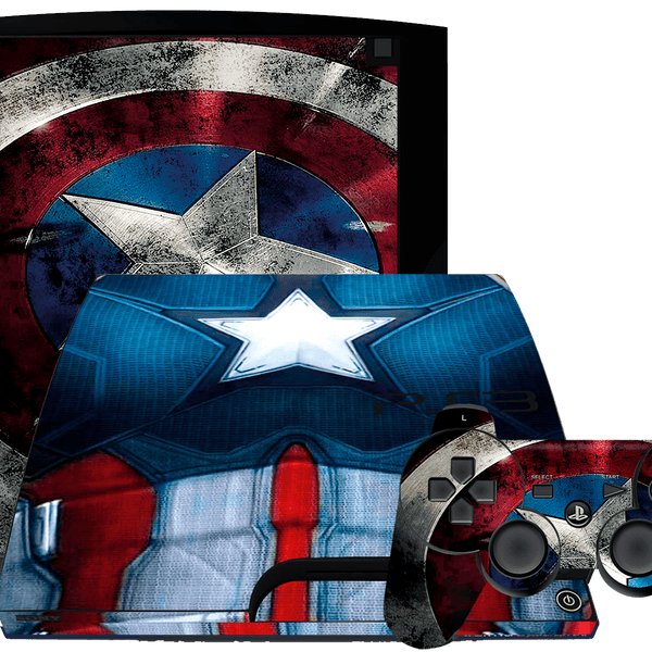 Capitan America Skin Playstation 3 Slim