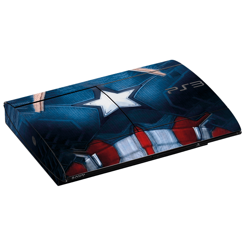 Capitan America Skin Playstation 3 Super Slim Xonebrand