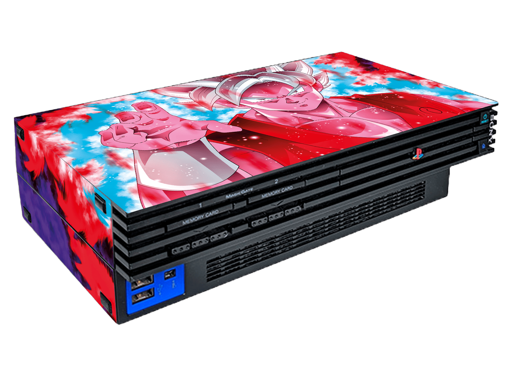 Dragon Ball Goku Ultra Skin Playstation 2 Fat Xonebrand