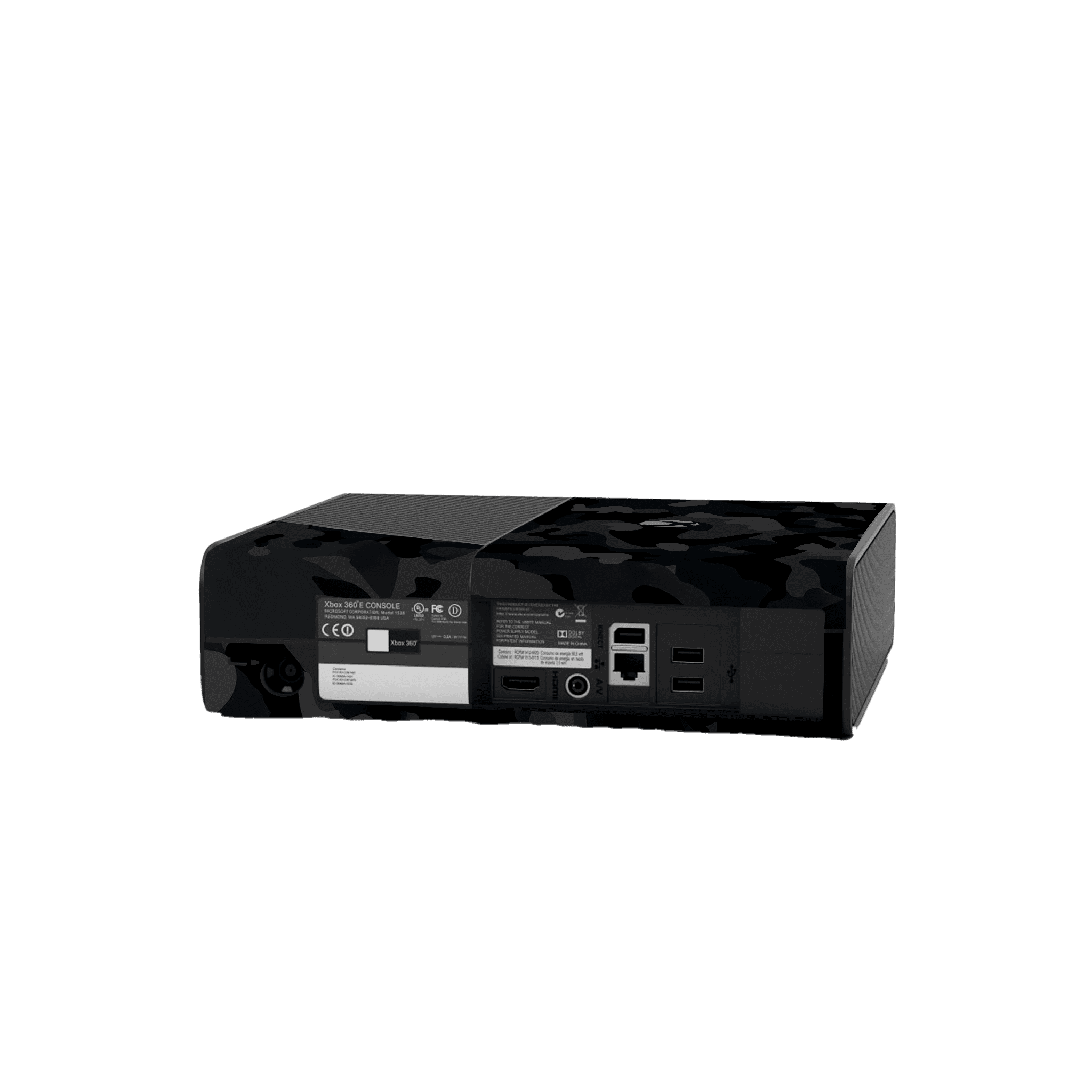 Camuflado Negro Skin Xbox 360 E Xonebrand