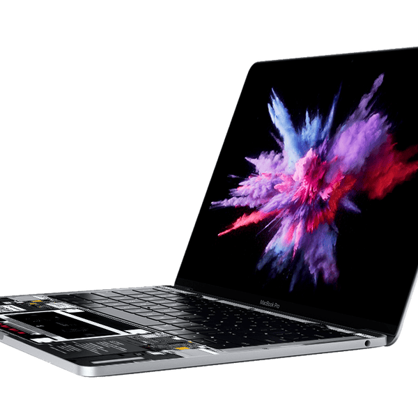 Capa de couro preta desmontável para Mackbook Pro 16