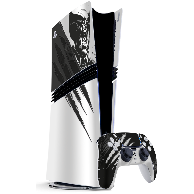 Wolverine Gris Skin Playstation 5 Pro Xonebrand