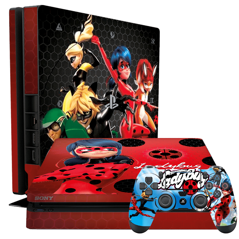 LadyBug Skin Playstation 4 Slim